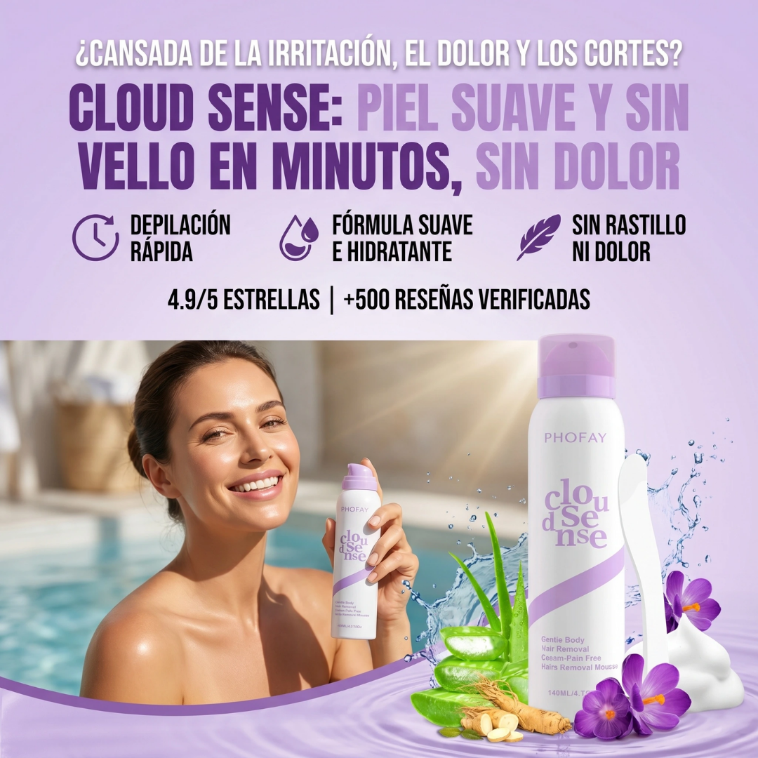Crema Depilatoria en Spray para Pieles Sensibles