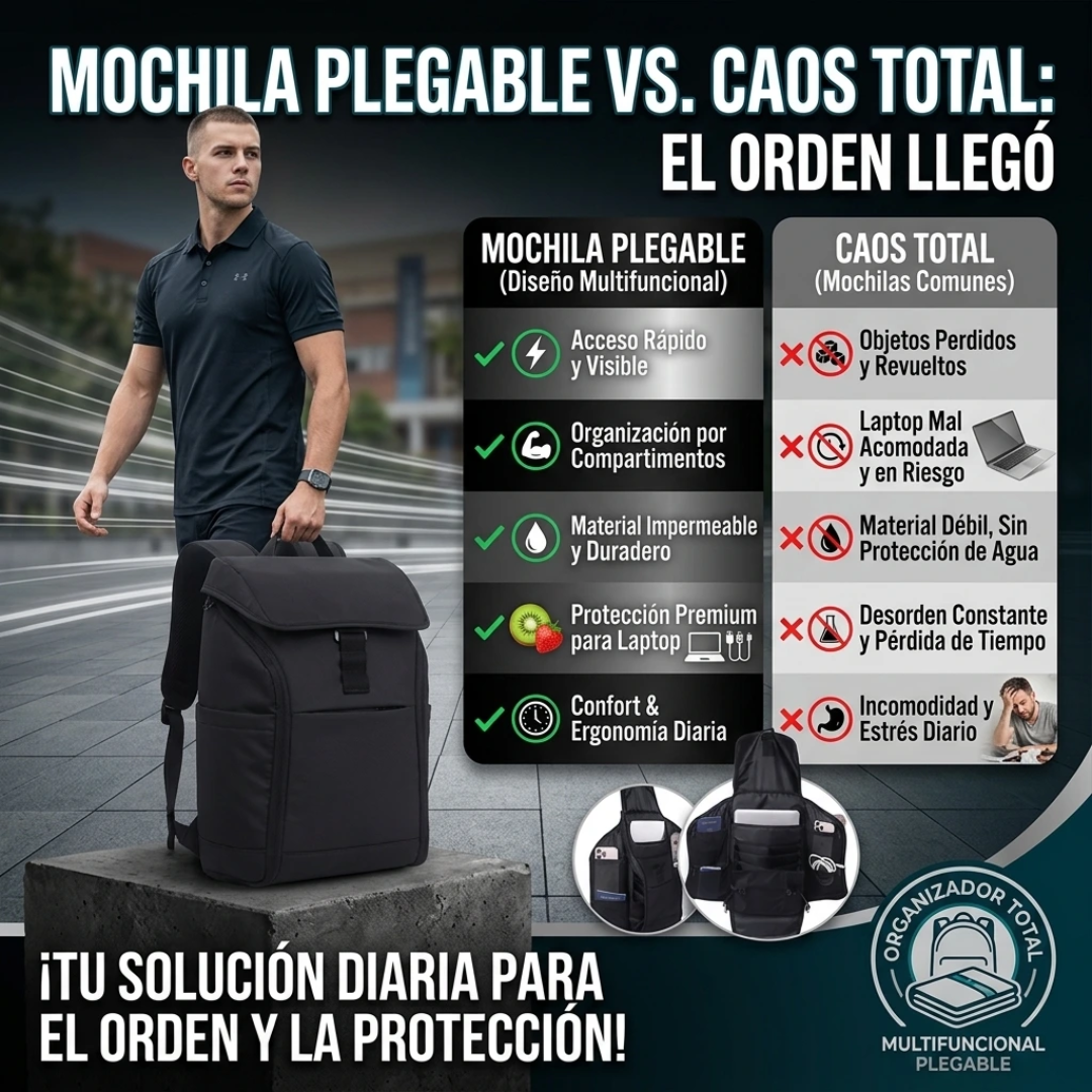 Mochila Multifuncional Plegable