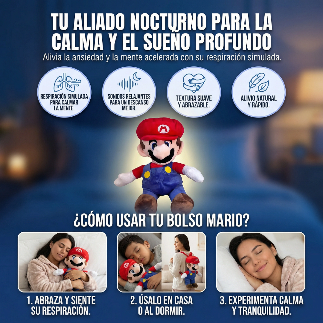 Peluche Mario Bross que Respira