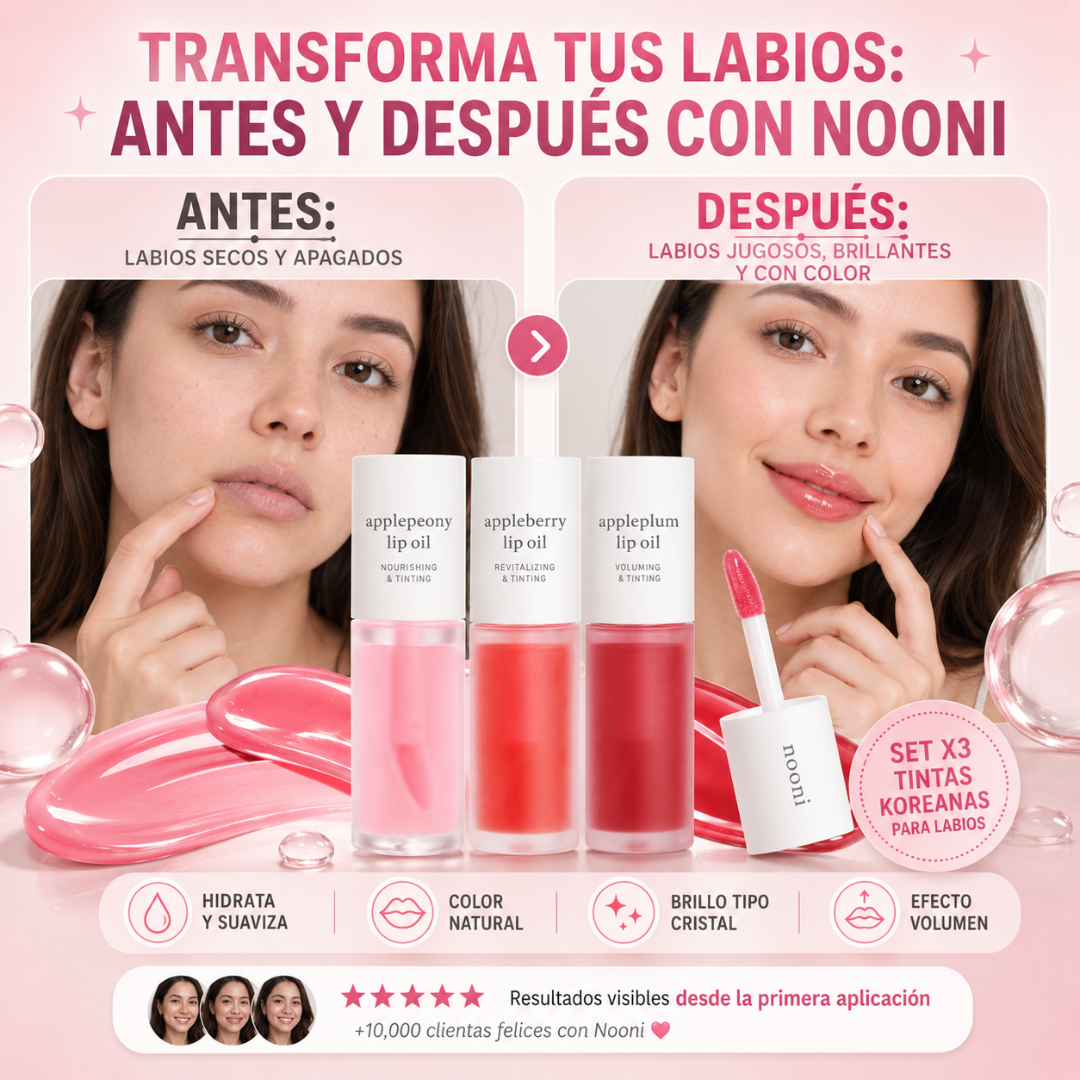 Set X3 de Tintas Koreanas para Labios