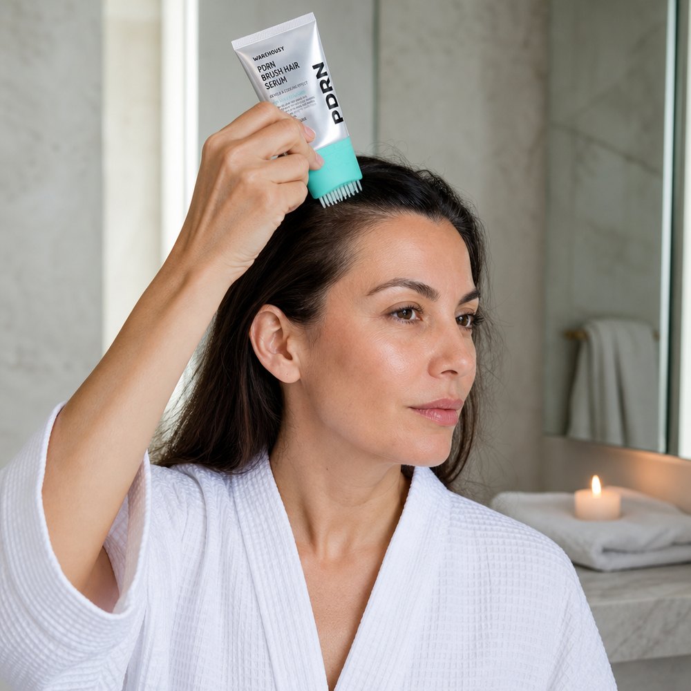 Aplicación en la línea del cabello