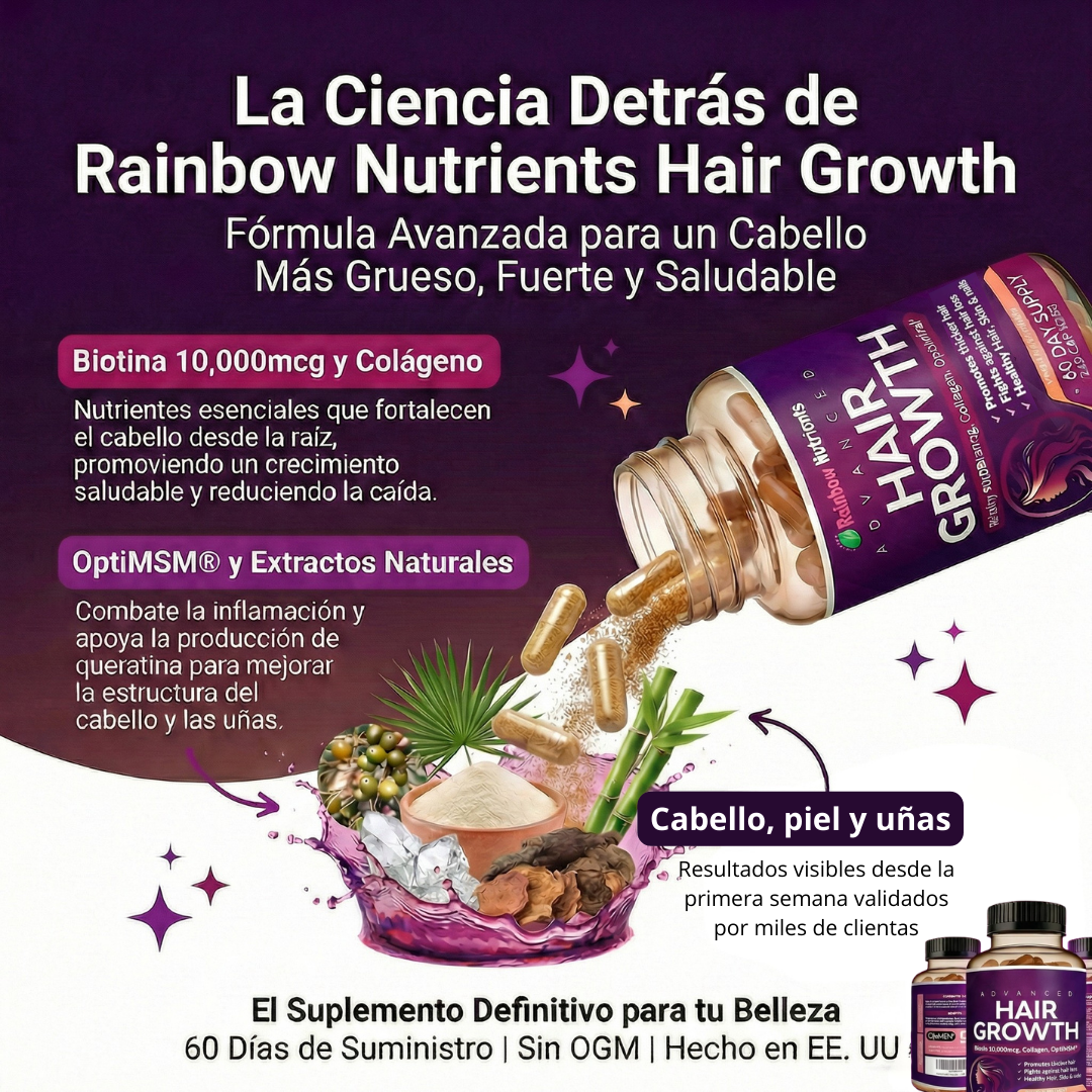 Hair Growth anti-caída efecto desde la 1ª Semana