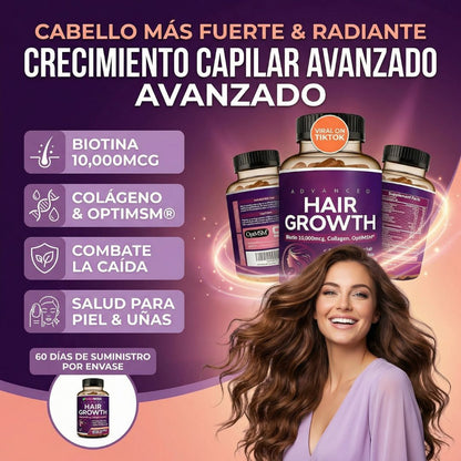 Hair Growth anti-caída efecto desde la 1ª Semana