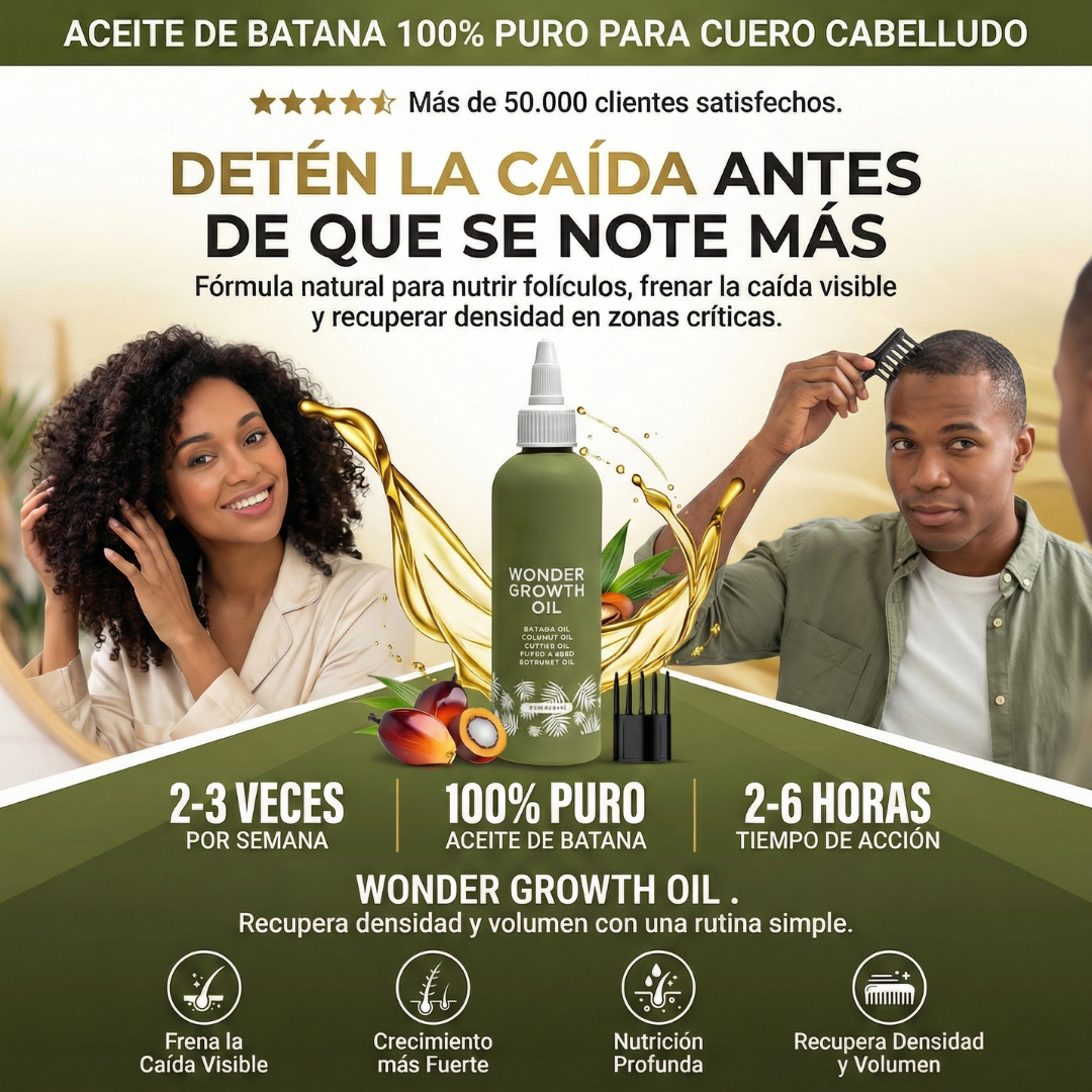 Aceite de Batana Para el Crecimiento del Cabello - Resultados en 15 Días