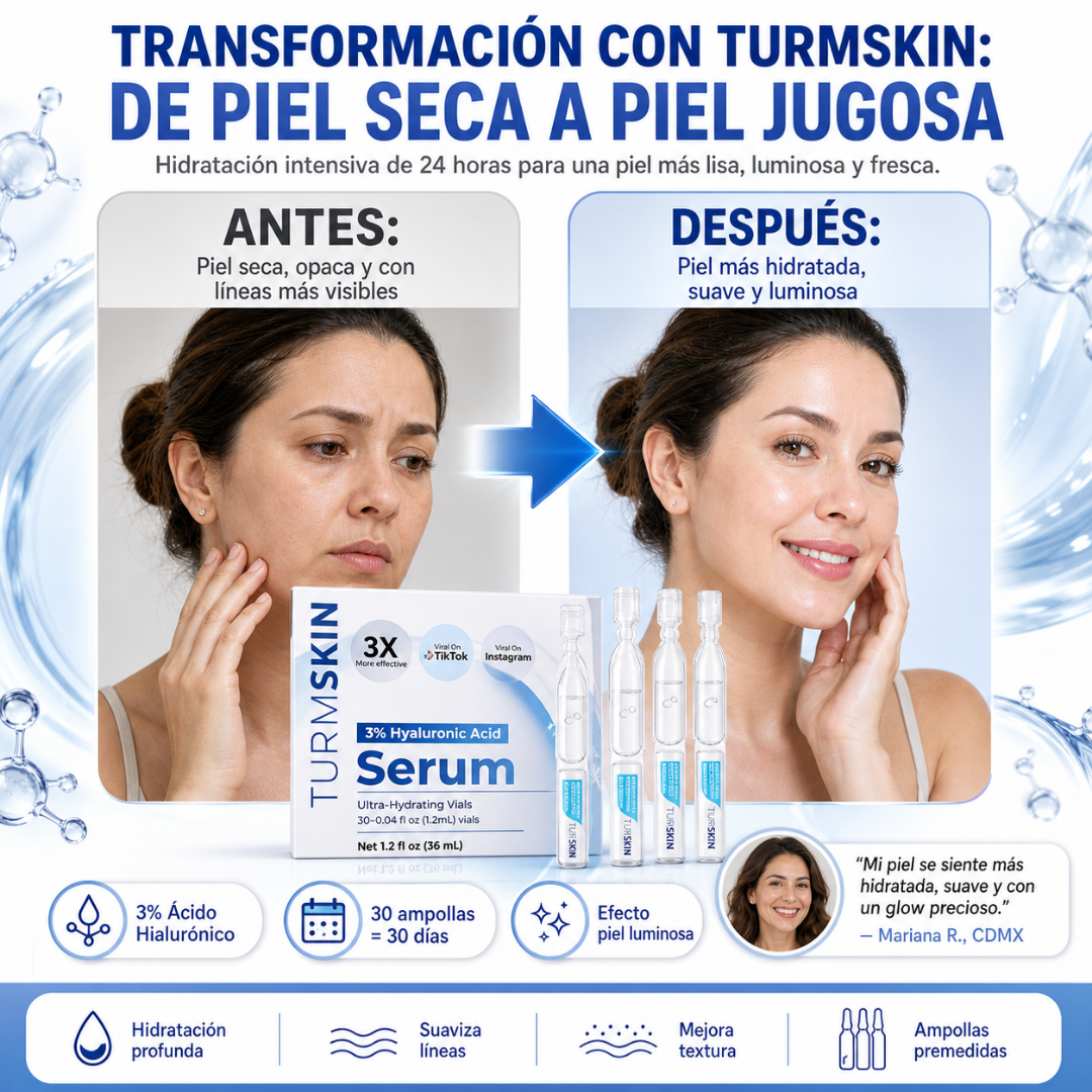 Ampollas x30 de Suero de Ácido Hialurónico - Hidratación 24h