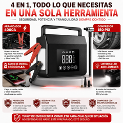 Arrancador de Autos Multifuncional 4000 A