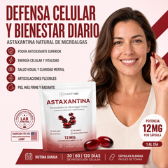 Astaxantina Suplemento Antioxidante de 12 mg