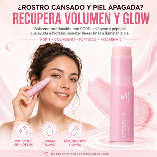Bálsamo PDRN en Stick de Colágeno Resultados en 1 día