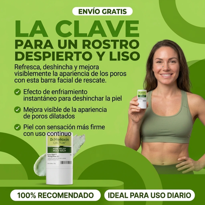 Bálsamo en Barra Cactox Pore Relief Reduce la Piel Hinchada y los Poros Dilatados