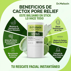 Bálsamo en Barra Cactox Pore Relief Reduce la Piel Hinchada y los Poros Dilatados