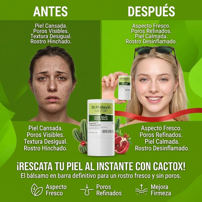 Bálsamo en Barra Cactox Pore Relief Reduce la Piel Hinchada y los Poros Dilatados