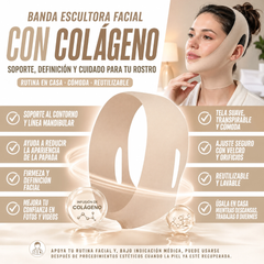 Banda Escultora Facial con Infusión de Colágeno