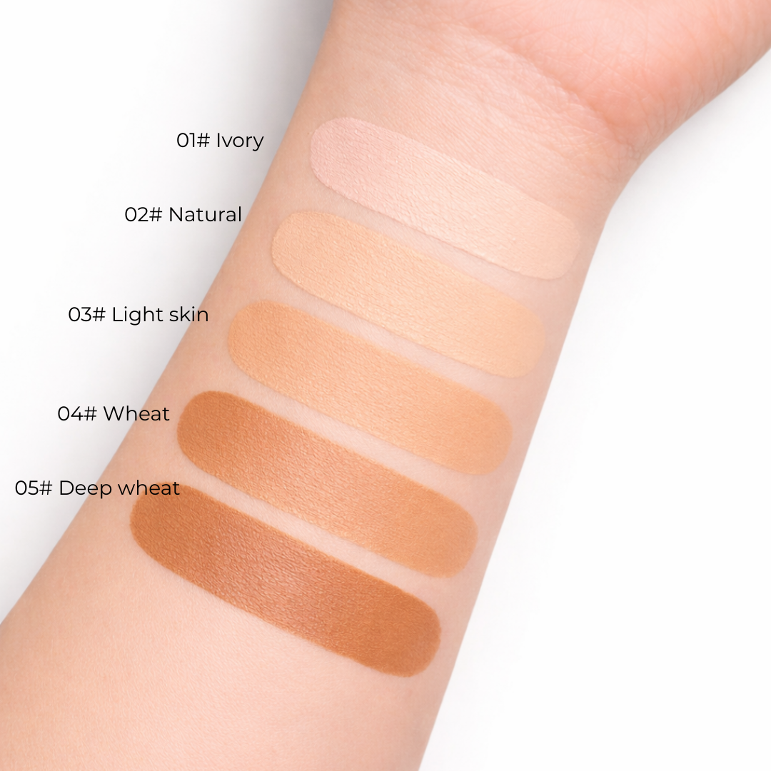 Base y Corrector Facial Maquillaje con Aplicador - Larga Duración (12 horas)