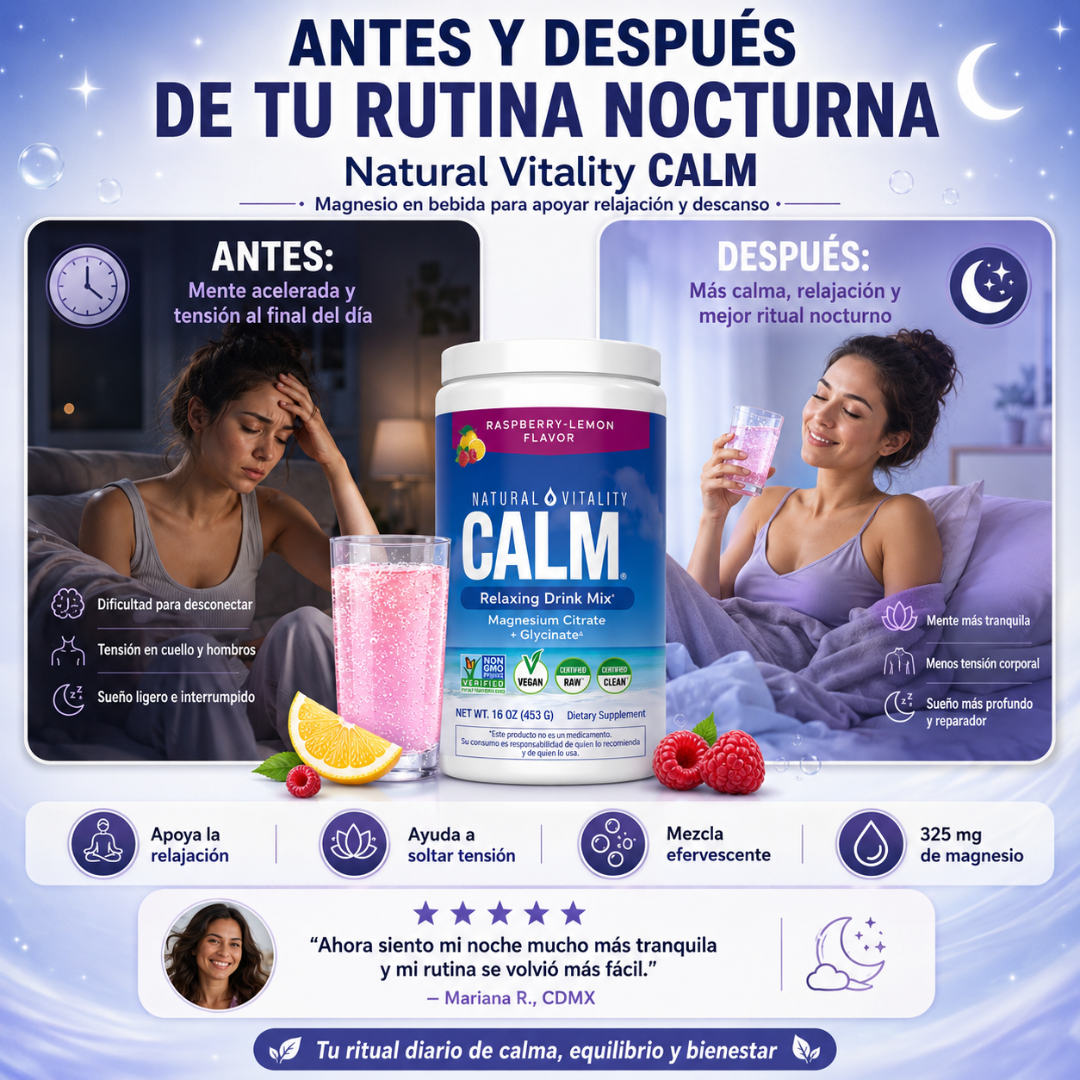 Bebida Alimenticia Relajante de Citrato de Magnesio