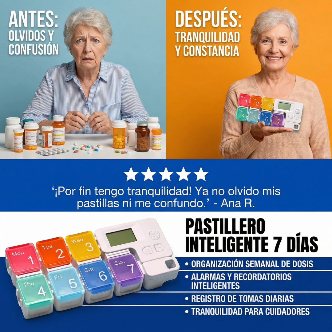 Caja de Medicamentos Recordatorio de sincronización inteligente