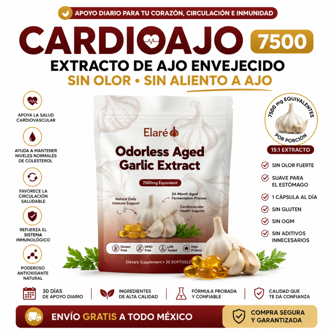Cápsulas de Ajo Envejecido Corazón y Circulación x30 (1 mes)