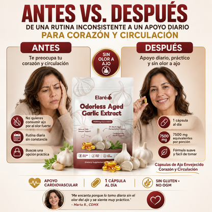 Cápsulas de Ajo Envejecido Corazón y Circulación x30 (1 mes)