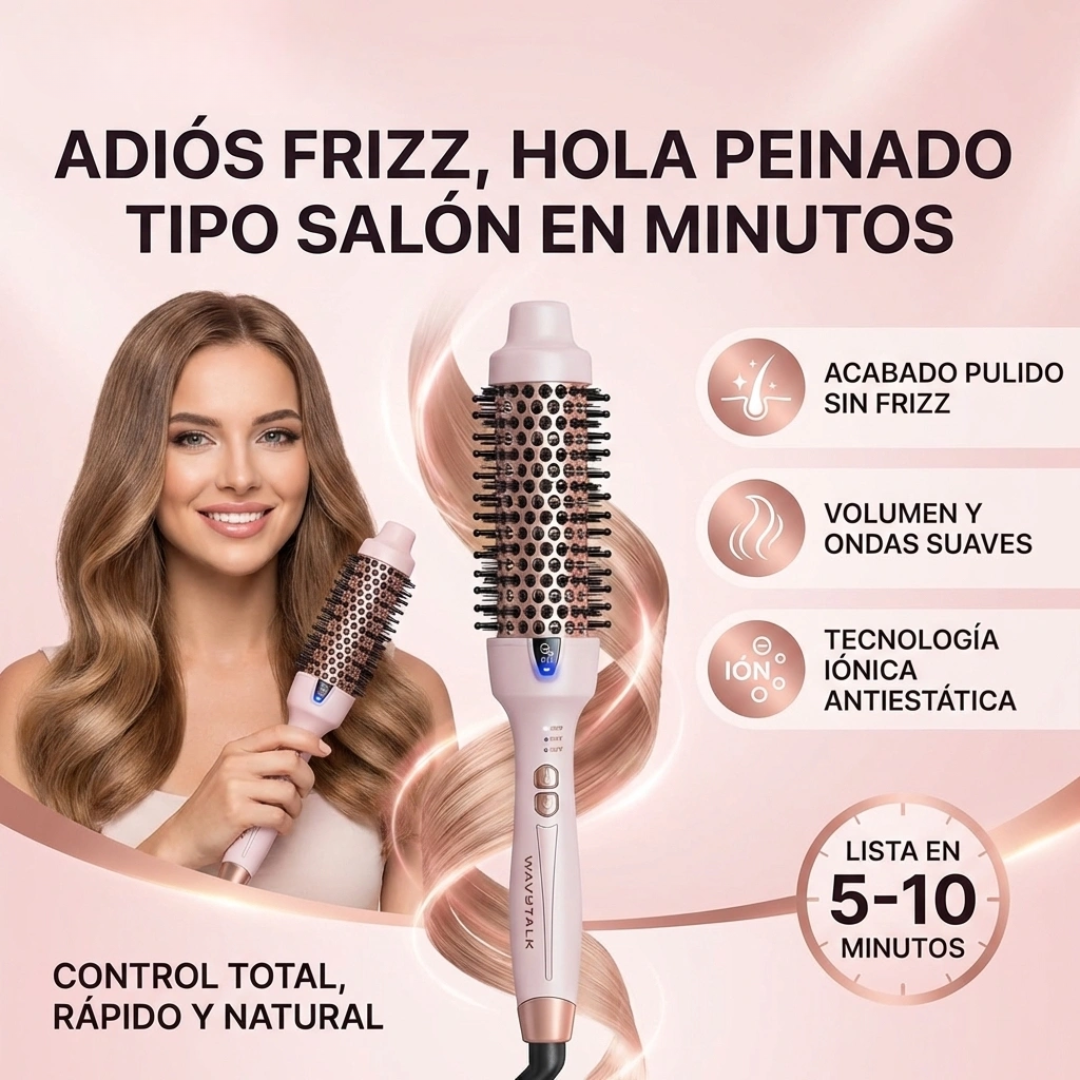 Cepillo Redondo Térmico Express - Reduce frizz/estática en menos tiempo