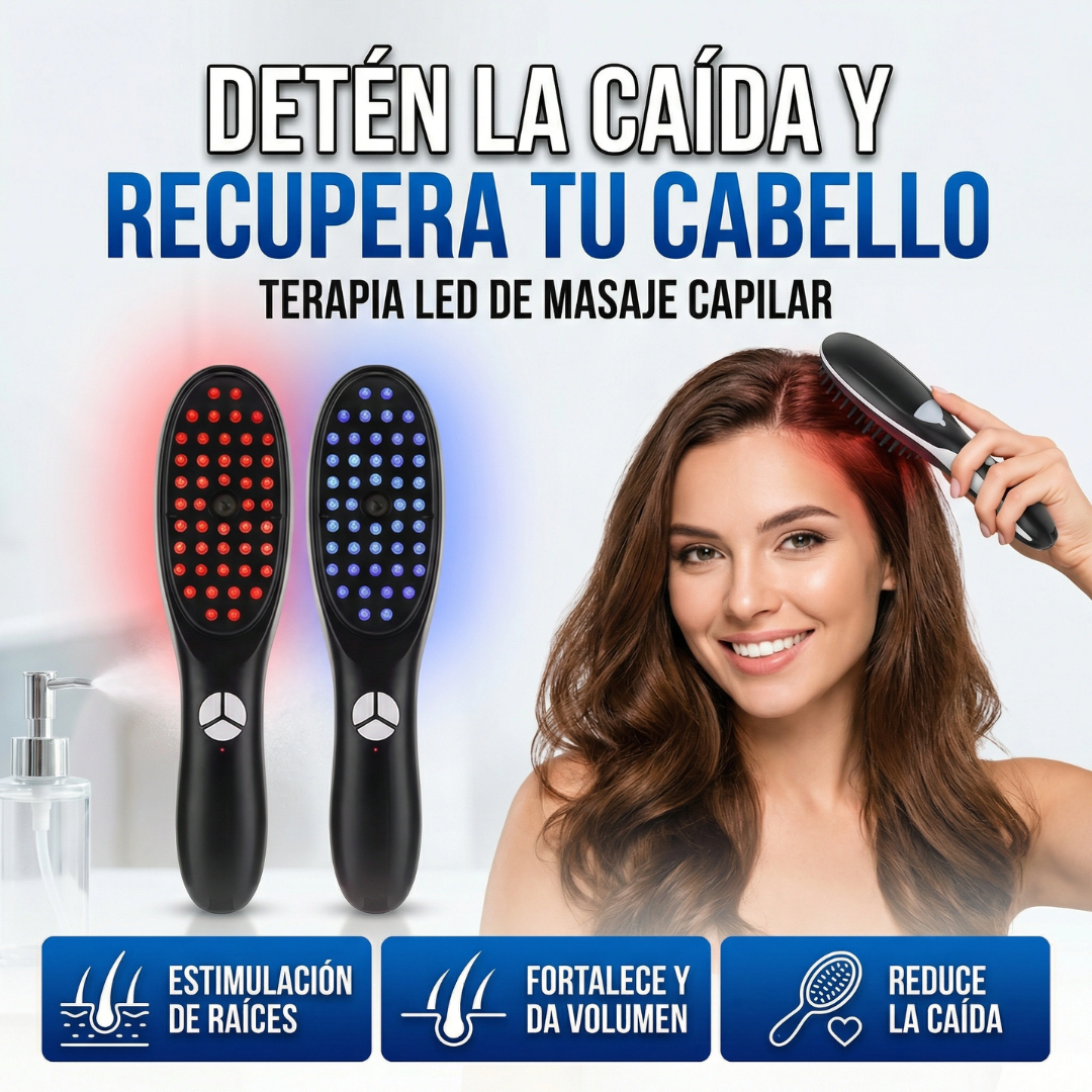 Cepillo de vapor y masajeador para detener la caída desde la primera semana