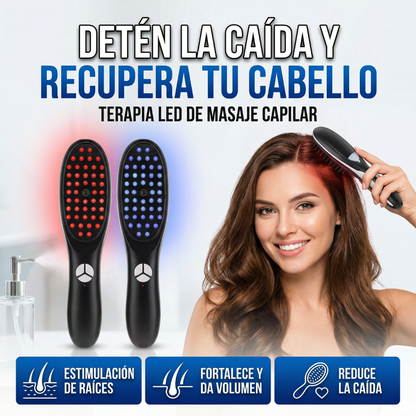 Cepillo de vapor y masajeador para detener la caída desde la primera semana