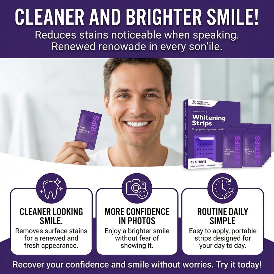 Instant Whitening and Strengthening Teeth Strips x42