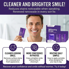 Instant Whitening and Strengthening Teeth Strips x42