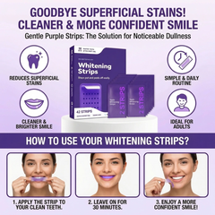 Instant Whitening and Strengthening Teeth Strips x42