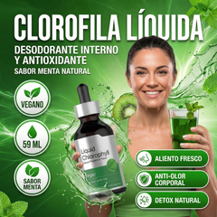Clorofila Líquida Detoxifica, Desinflama y Purifica en Dos Semanas