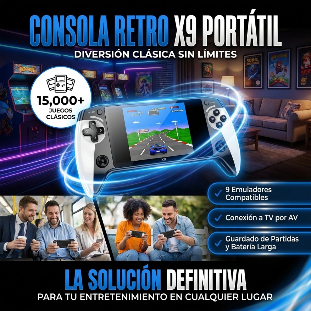 Consola de VideoJuegos Portátil Retro X9