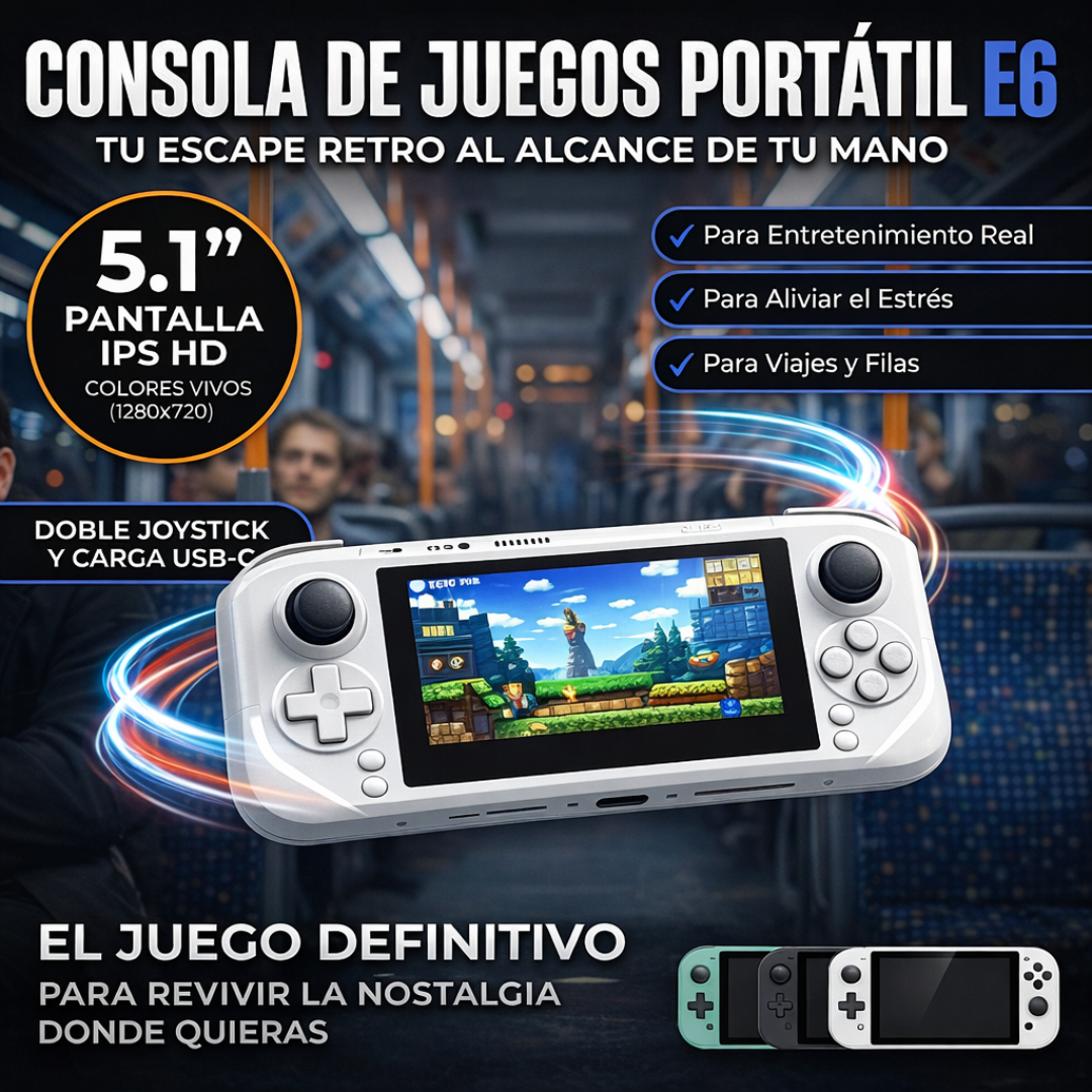 Consola portátil E6 para juegos PSP