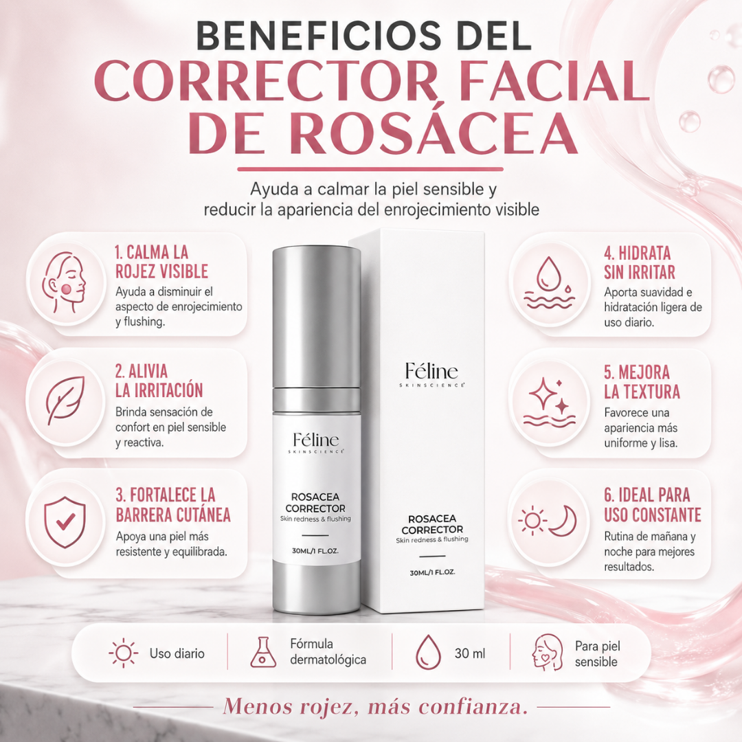Corrector Facial de Rosácea