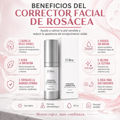 Corrector Facial de Rosácea