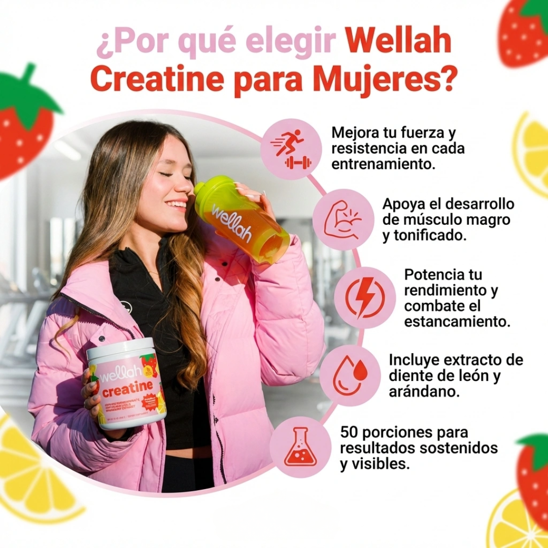 Creatina Monohidratada con Diente de León para Mujeres