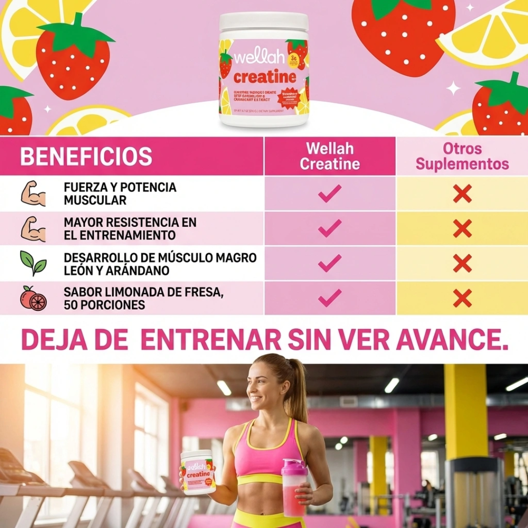 Creatina Monohidratada con Diente de León para Mujeres
