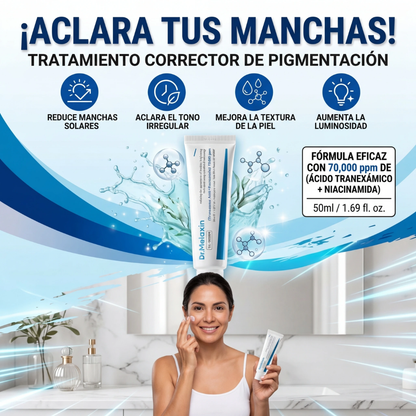 Dr. Melaxin Crema Despigmentante con Ácido Tranexámico Para Pecas y Manchas