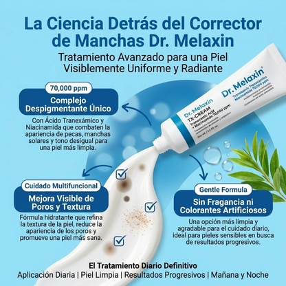 Dr. Melaxin Crema Despigmentante con Ácido Tranexámico Para Pecas y Manchas
