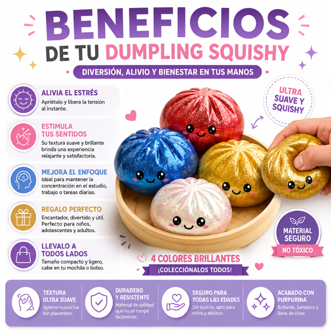 Dumpling Squishy Juguete Antiestrés
