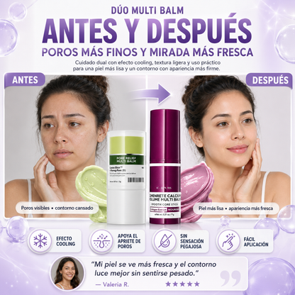 Dúo de Bálsamo Multi Reafirmante de Poros