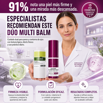 Dúo de Bálsamo Multi Reafirmante de Poros