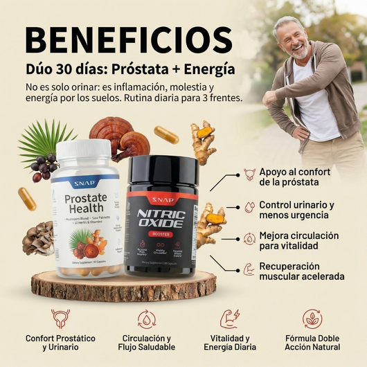 Dúo Saludable: Cuidado de Próstata Resultados en 1 Semana ORIGINAL