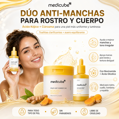 Dúo de Ácido Kójico y Cúrcuma para Rostro y Cuerpo Medicube