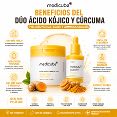 Dúo de Ácido Kójico y Cúrcuma para Rostro y Cuerpo Medicube