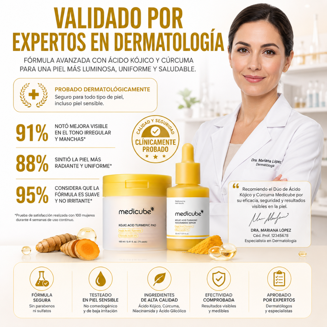 Dúo de Ácido Kójico y Cúrcuma para Rostro y Cuerpo Medicube