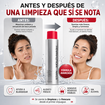 Enjuague Bucal con Efecto Blanqueador Dental