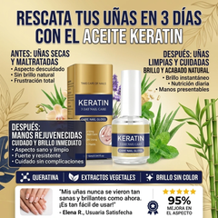 Acondicionador de queratina para uñas, 3 días para una renovación total.