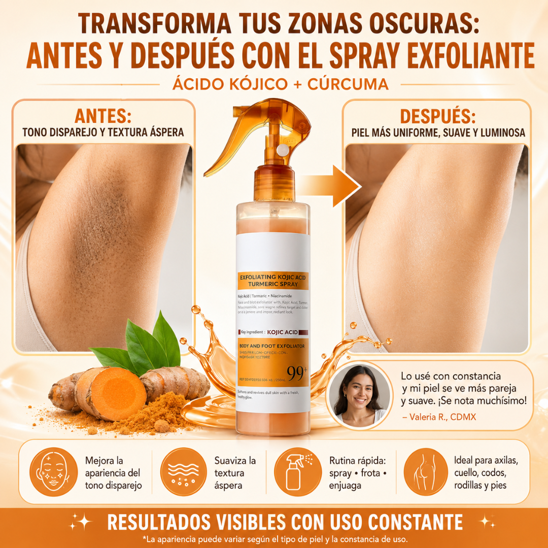 Exfoliante Corporal en Spary Aclarante Instantáneo