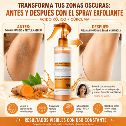 Exfoliante Corporal en Spary Aclarante Instantáneo