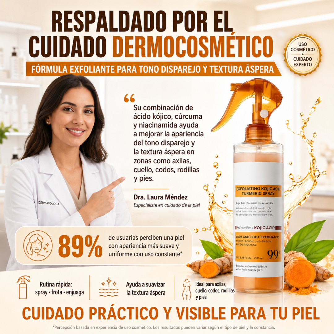 Exfoliante Corporal en Spary Aclarante Instantáneo