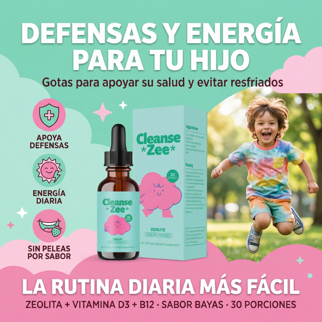 Gotas Cleanse Zee de Zeolita para Niños