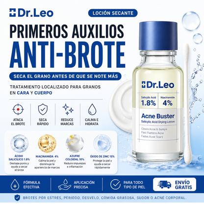 Loción Secante para Granos y Acné Corporal Dr. Leo